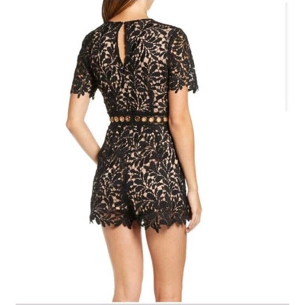 Anthropologie ASTR The Label Black Lace Romper Size XS - Picture 2 of 7